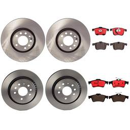 SAAB Volvo Brake Pads and Rotors Kit - Front and Rear (314mm/292mm) (Ceramic) 31341331 - Brembo 2904678KIT